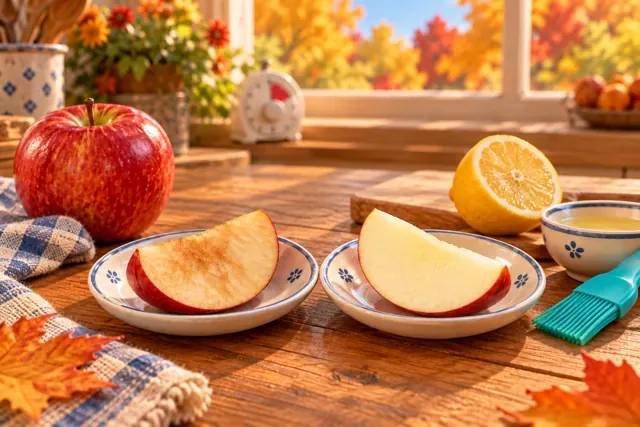 Warum wird der Apfel braun? Ein Zitronen-Experiment mit Kindern