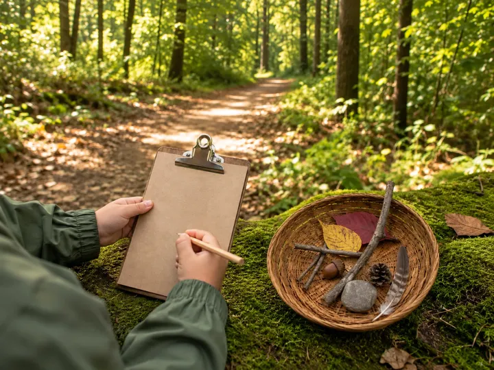 Natur-Schnitzeljagd für Kinder: 30 spannende Suchaufgaben